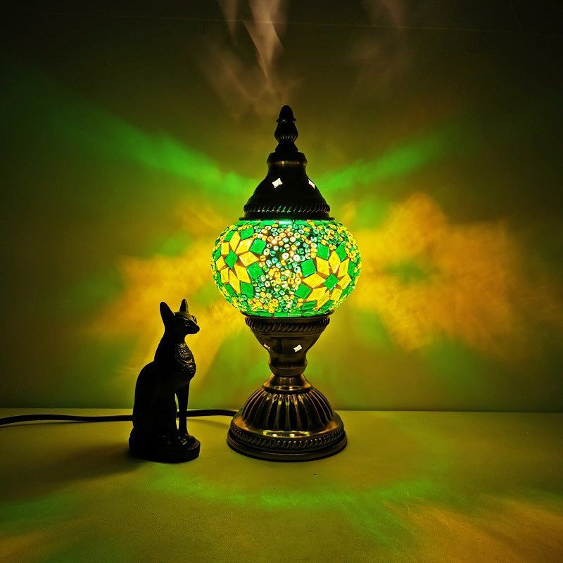 image-Limited Edition Turkish Table Lamp - Orchid USB