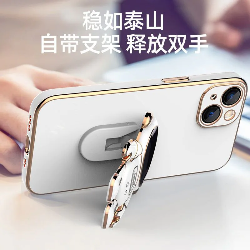 image-Nine Billion Dreams iPhone 14 Pro Max Case - White 3D Astronaut Protective Cover