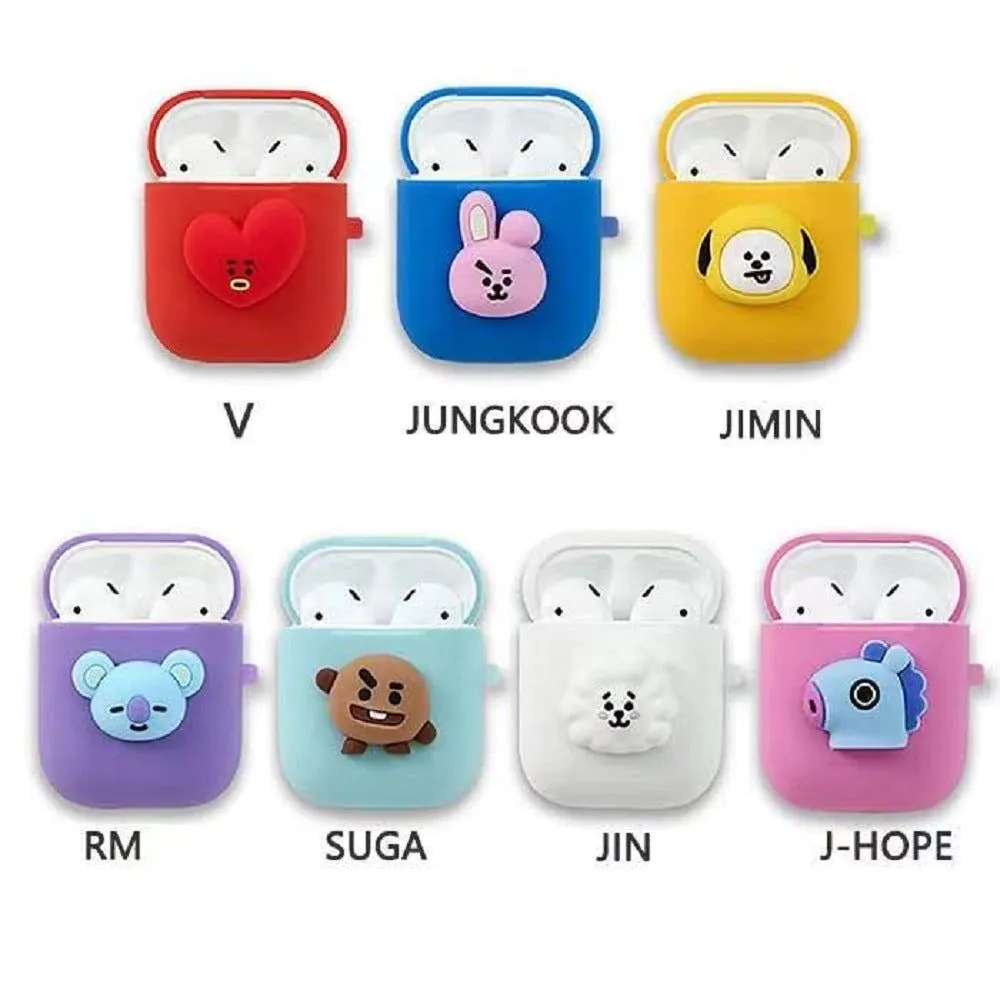 image-Universal Cartoon Silicone Case for AirPods 1/2 - Protective