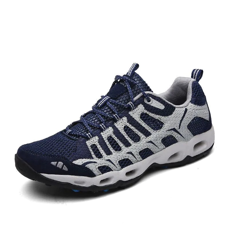 image-River Tracing Shoes - Unisex Plum Red Mesh 
