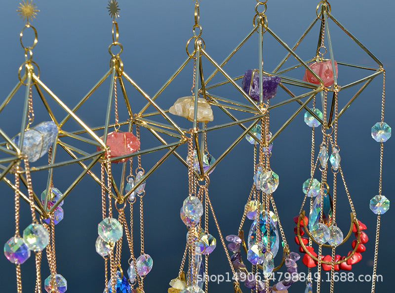image-Sun Catcher Prism Gemstone Pendant - Rainbow Decor