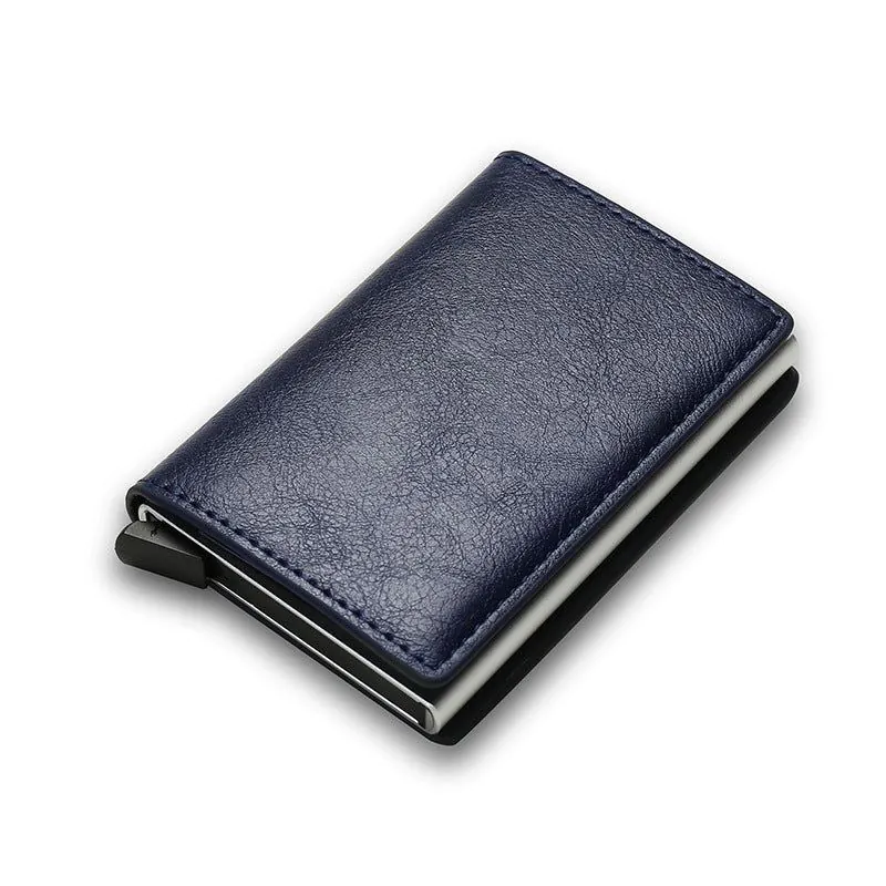 image-RFID Carbon Fiber Men's Wallet Card Holder Multi-Function