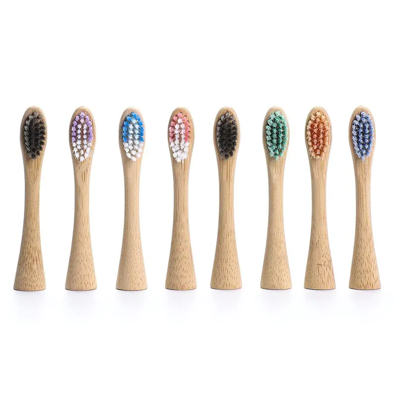 image-Electric Bamboo Toothbrush Head - Daily Clean