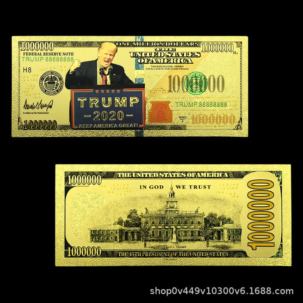 image-Trump Gold Foil Commemorative Card Set 