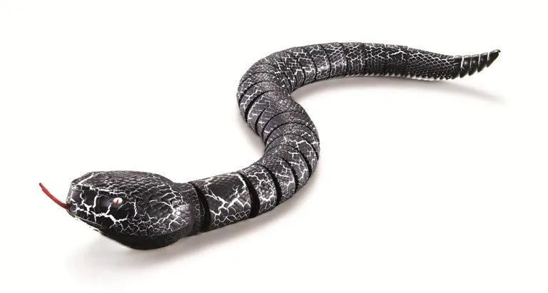 image-Remote Control Rattlesnake Toy - Silver