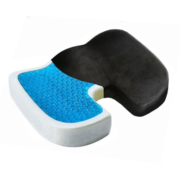 image-Memory Foam Office and Car Seat Cushion - Slow Rebound Ergonomic