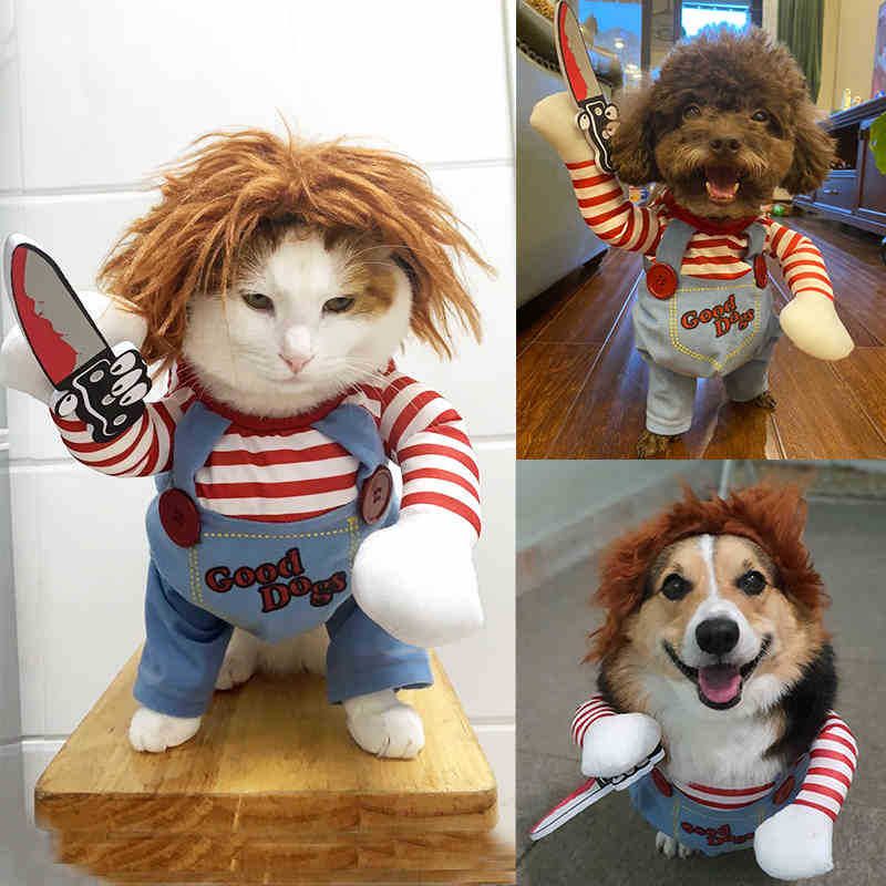 image-Deadly Doll Halloween Dog Costume - Small/Medium 
