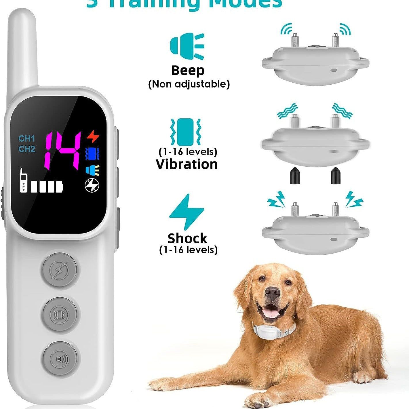 image-Remote Control Dog Training Bark-Stop Trainer