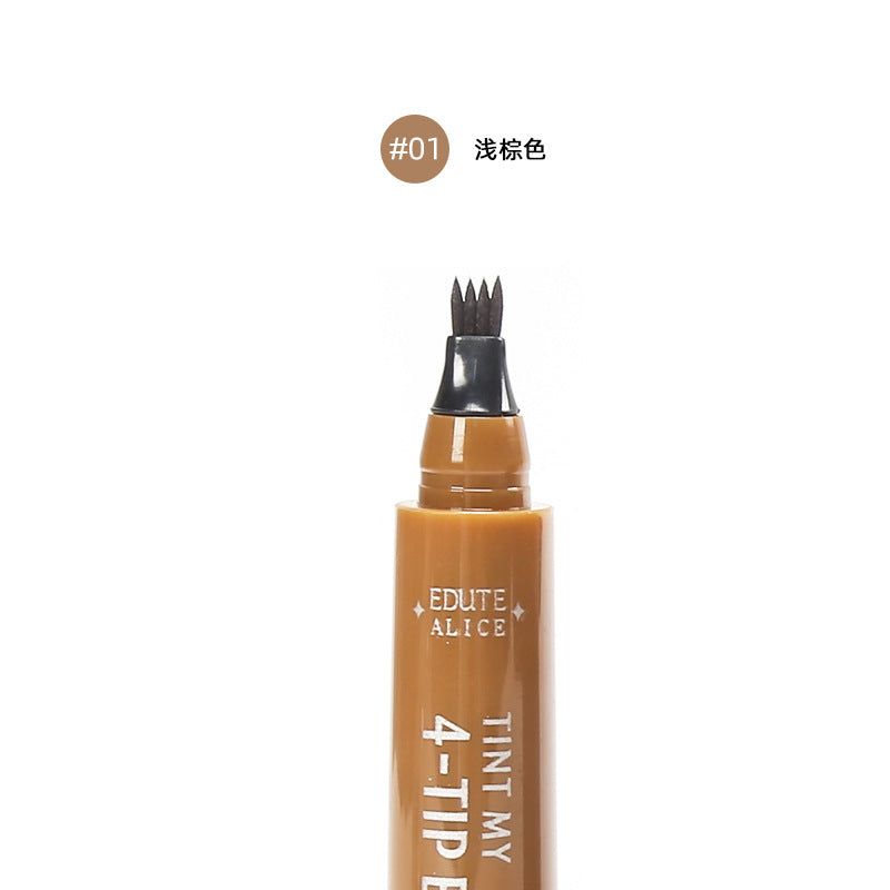 image-Eyebrow Pencil 4-Head Fork Waterproof Long-Lasting 