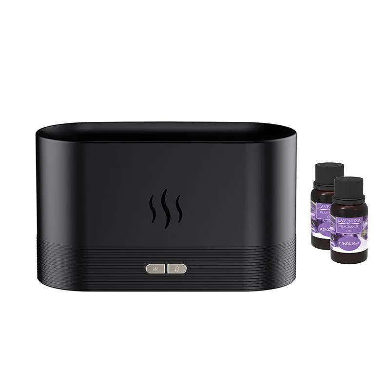 image-USB Flame Aroma Diffuser - Xiangyun White Small Humidifier 