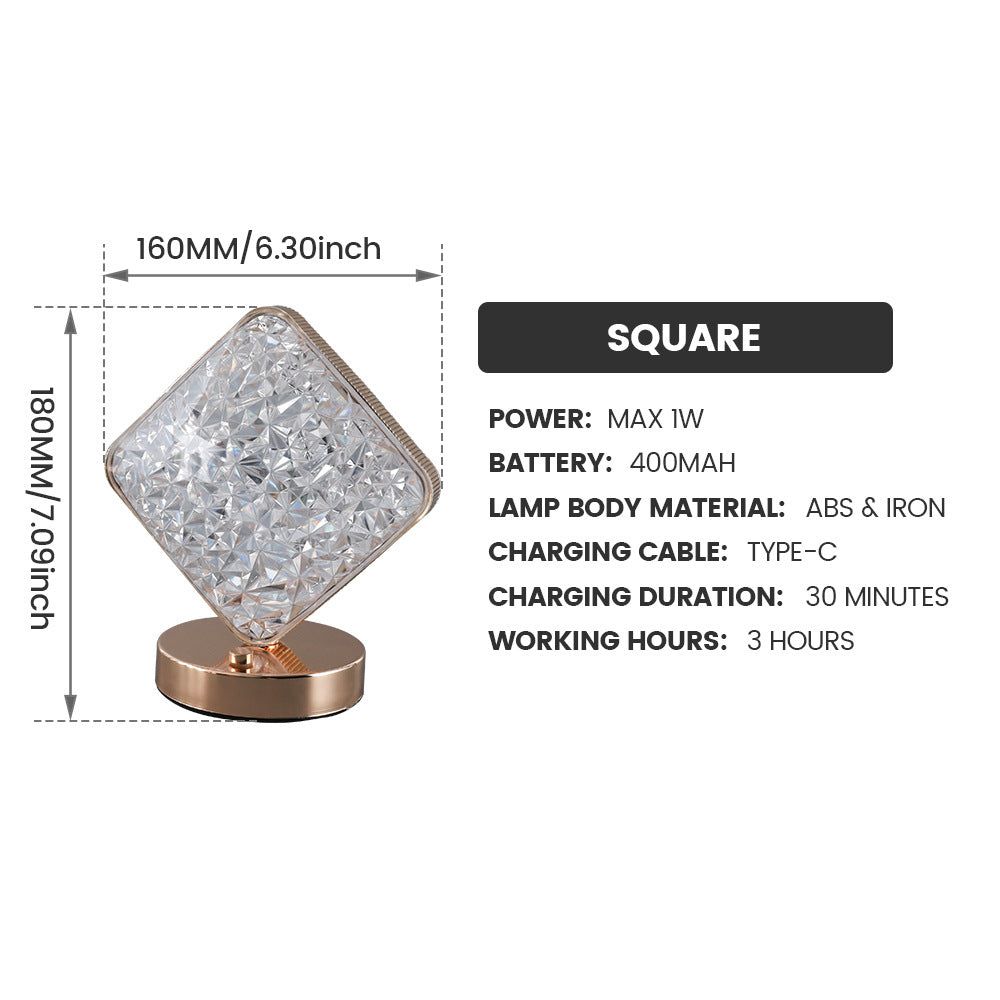 image-Star Moon LED Table Lamp - Rechargeable Touch