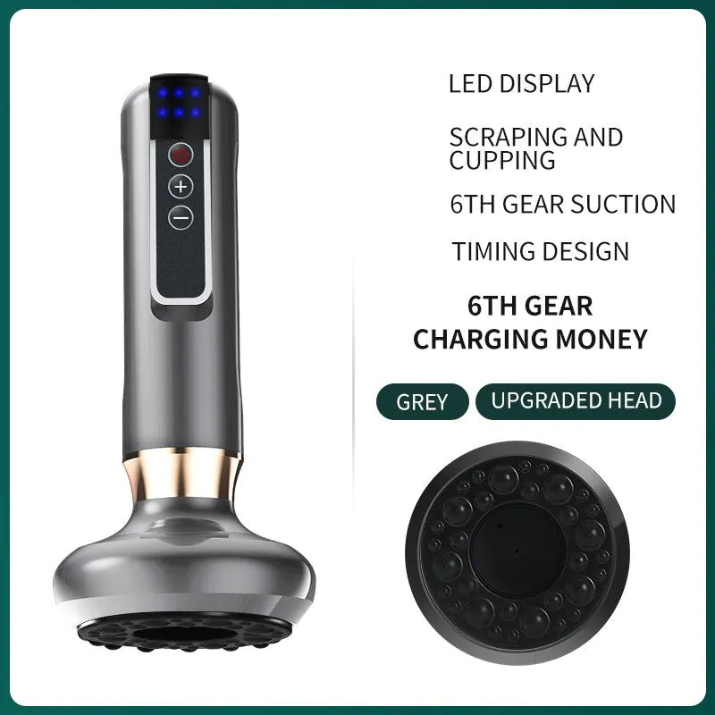 image-Rechargeable Heating Scraping Massage Device - White