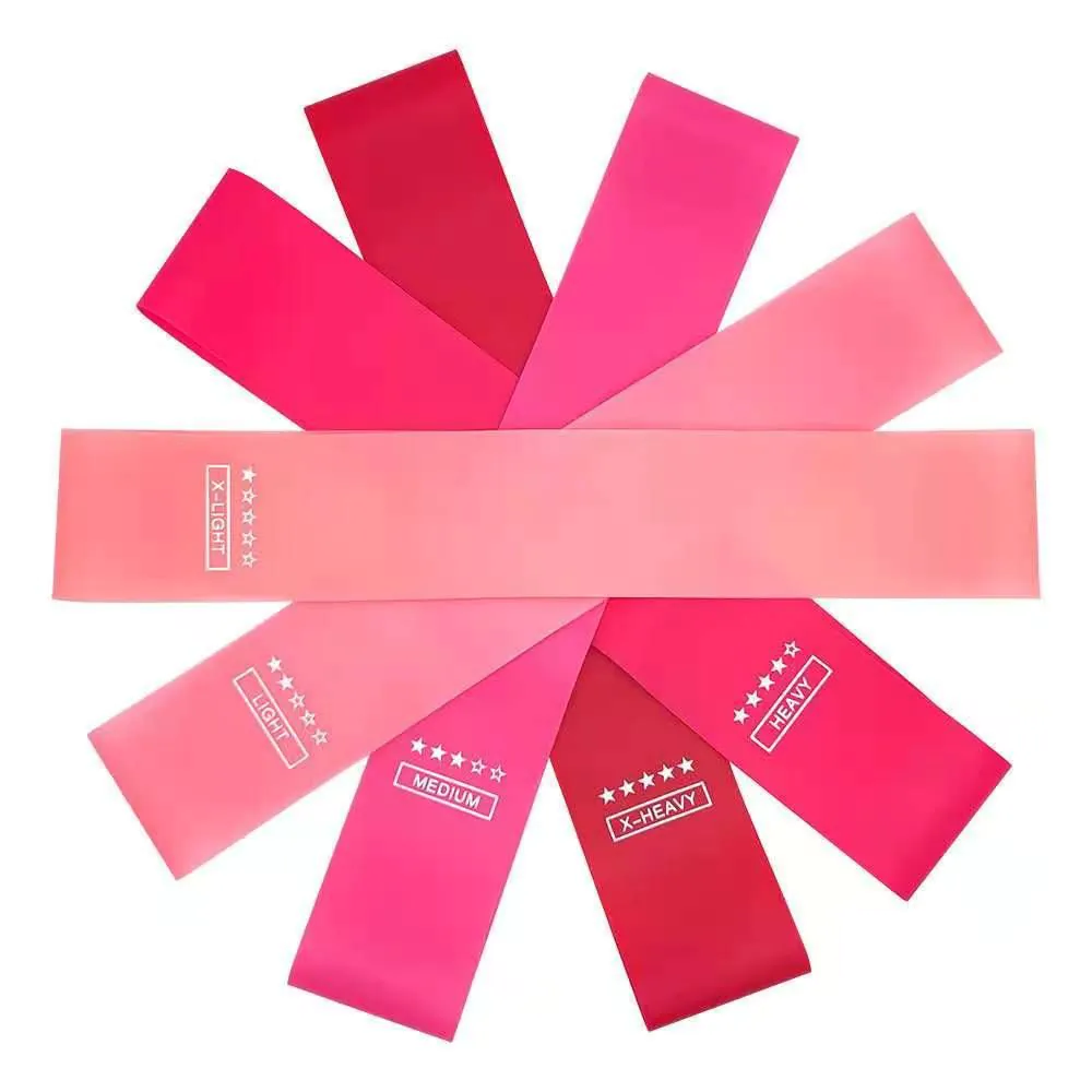 image-Latex Resistance Bands Set 5 Pack - Yoga Exercise