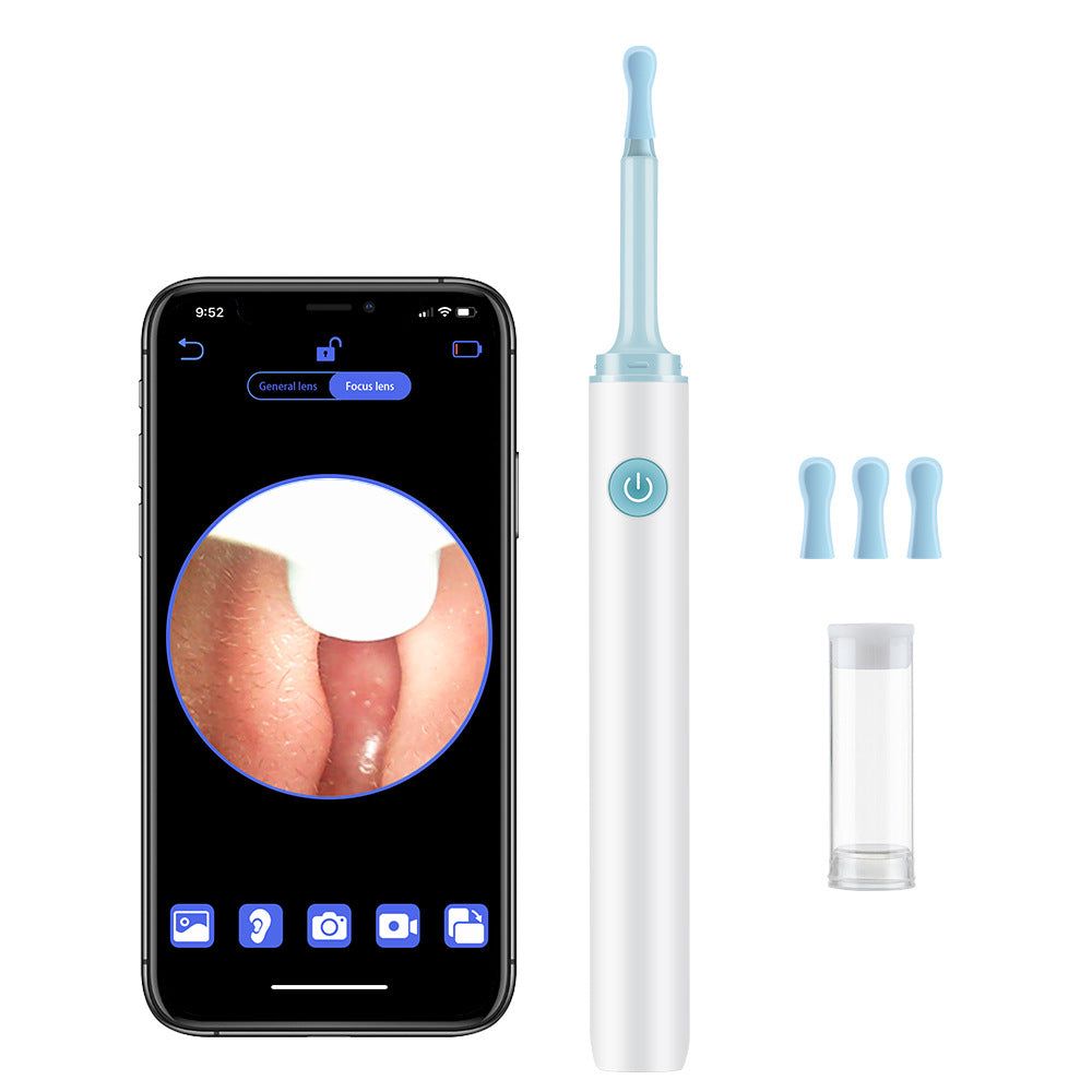 image-Intelligent Visual Ear Cleaning Spoon 500W Wireless HD