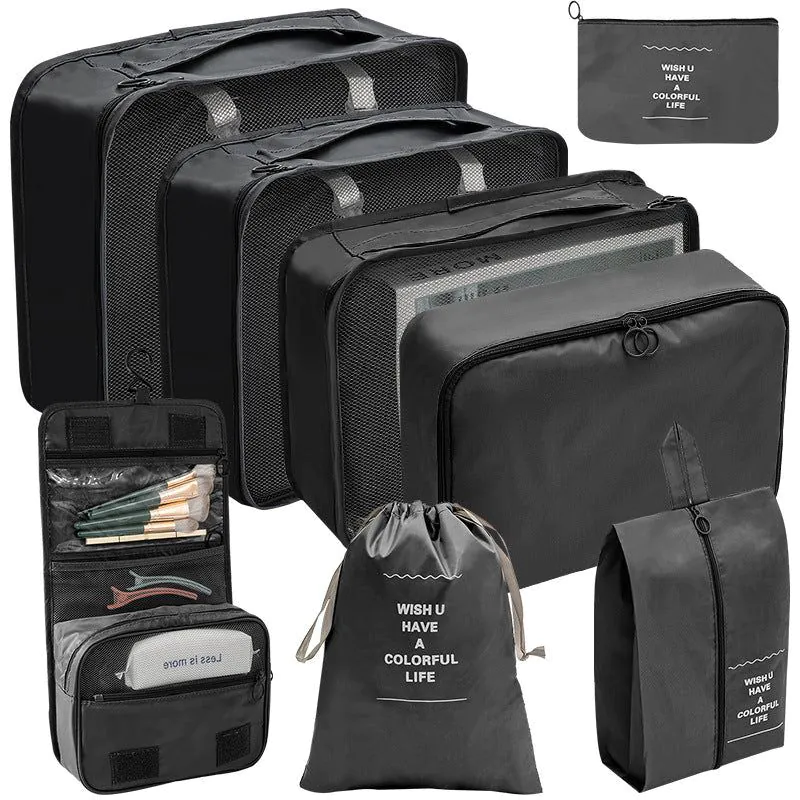 image-Travel Storage Bag Set 7pc Organizer Dark Blue