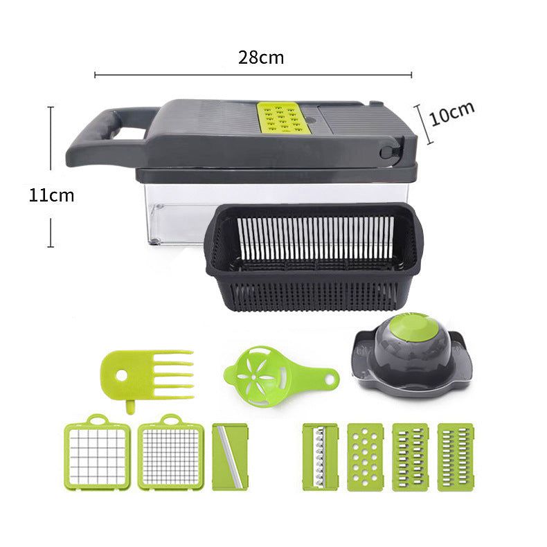image-Multifunctional Vegetable Cutter - Grater Slicer Dicer