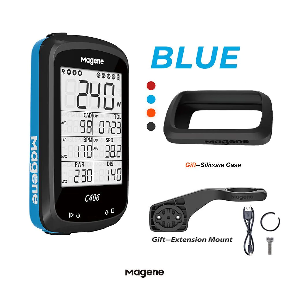 image-Magene C406 Waterproof GPS Mountain Bike - Wireless Smart Code