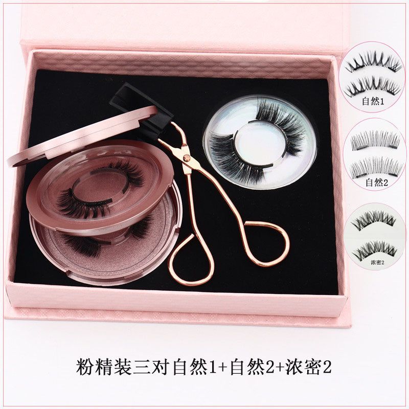image-Magnetic False Eyelashes 3D - Natural Thick