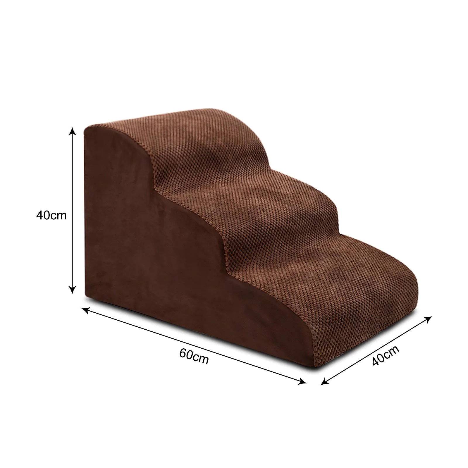 image-Pet Stairs - Black Dirt-Resistant Removable