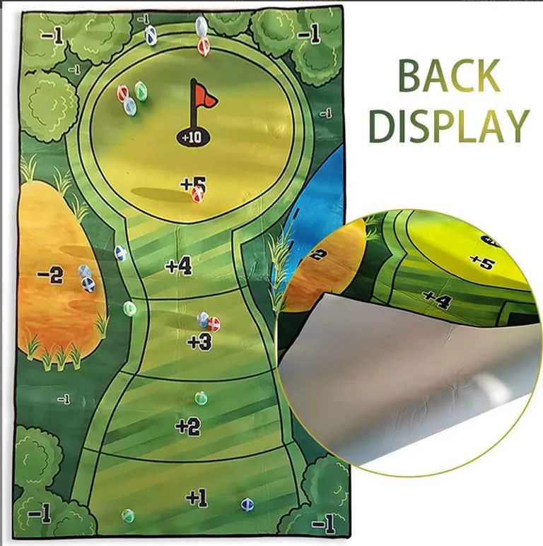 image-Casual Golf Game Set Golf Hitting Mat - Flannel