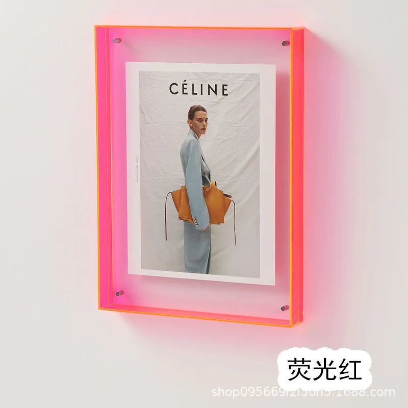 image-Acrylic Photo Frame - Table or Wall Mount