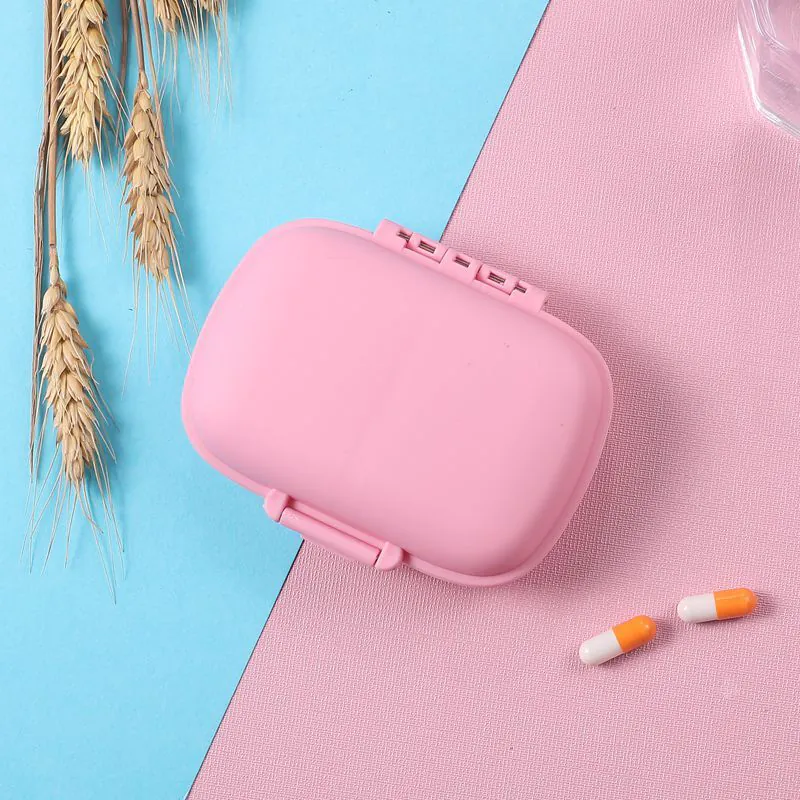 image-Portable 7-Day Pill Organizer - Double-Layer Sealed Storage