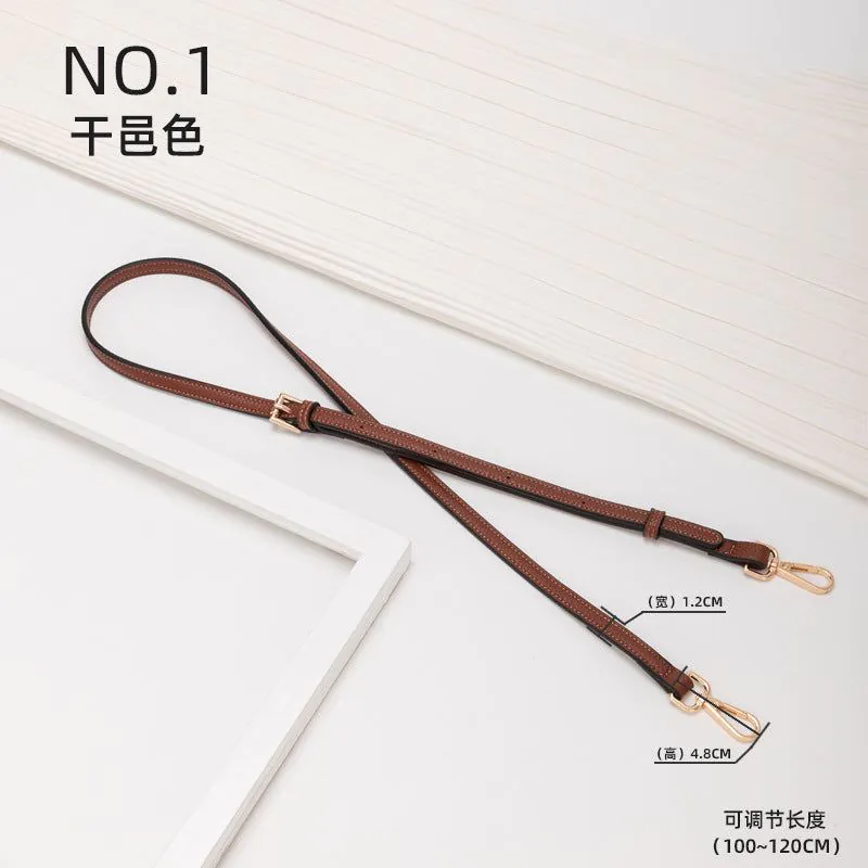 image-Longchamp Mini Bag Strap - Cognac Brown Leather