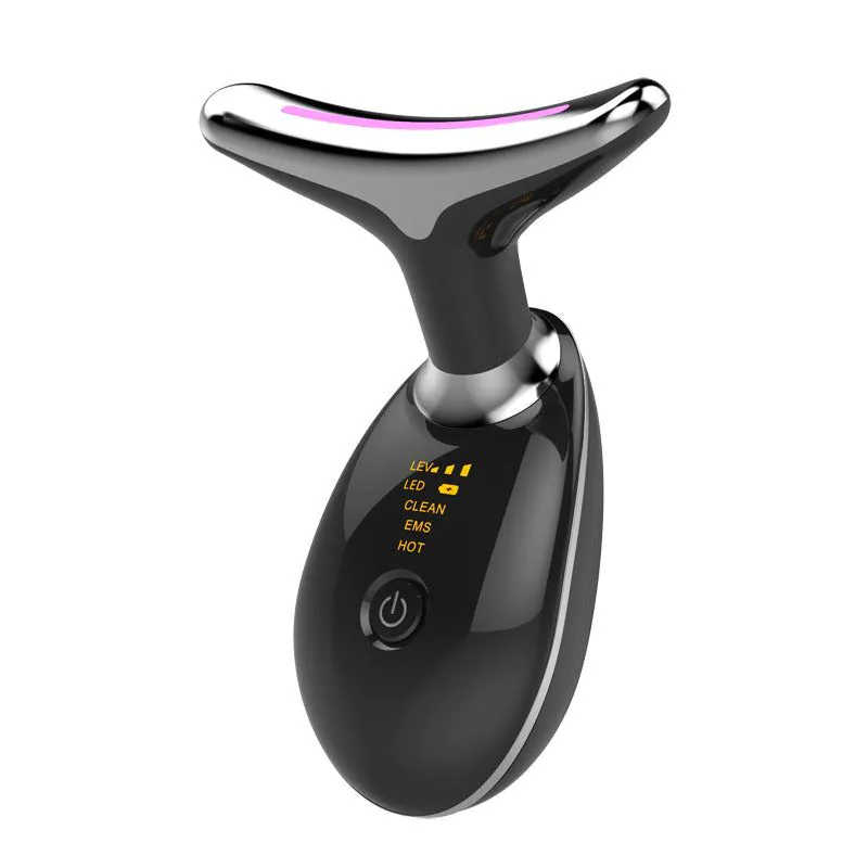 image-Neck Beauty Device Massager - Black Lifting