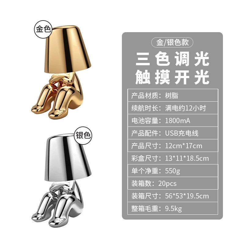 image-Refresh RGB Table Lamp Silver - 3 Color LED