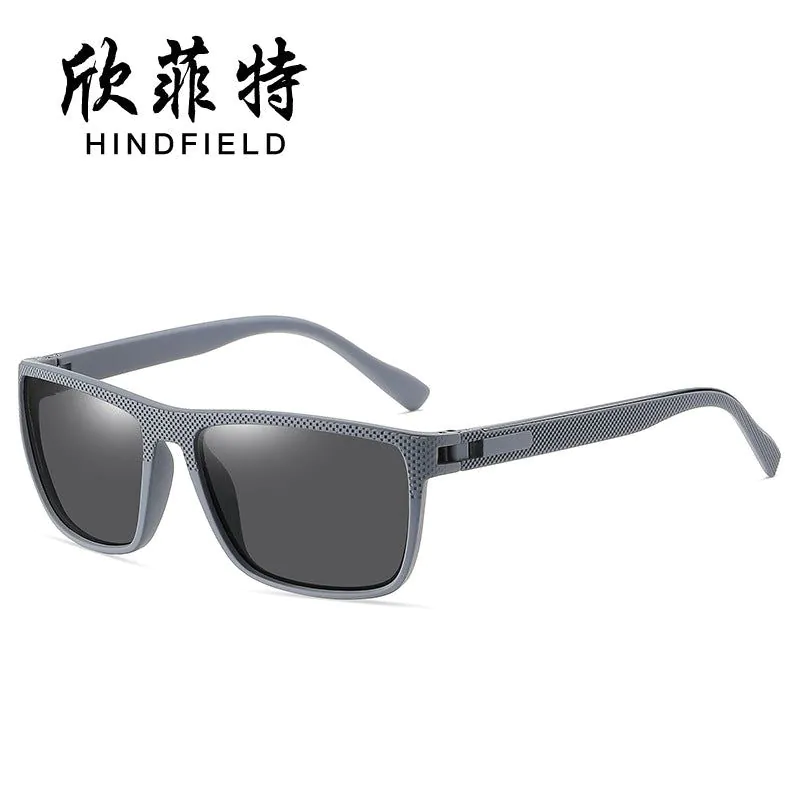 image-Polarized Sunglasses Men's Square Frame UV400 Black