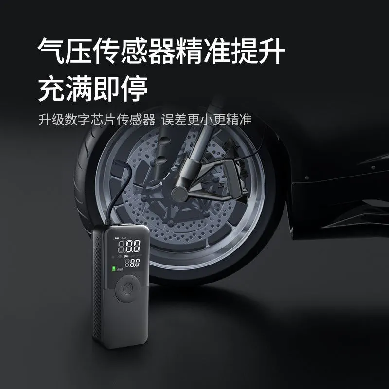 image-Portable Car Air Pump - Digital Display Wireless