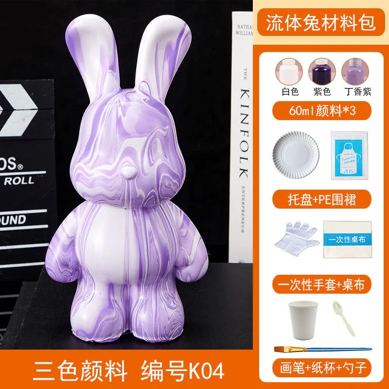 image-Fluid Bear DIY Rabbit Ornament - White 23cm Vinyl