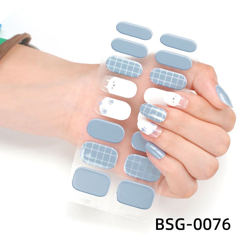 image-Gel Nail Stickers - Star Pattern Princess Series