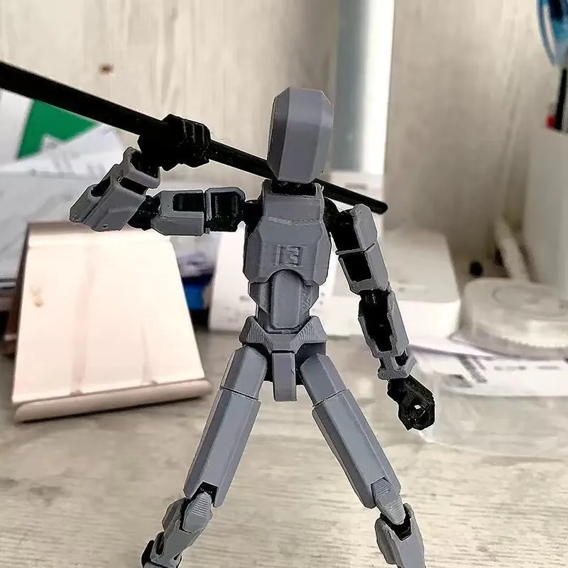 image-Dummy13 3rd Gen Articulated Action Figure - 3D Printed Plastic