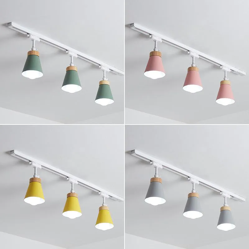 image-Nordic LED Ceiling Lamp - Track Light Warm White