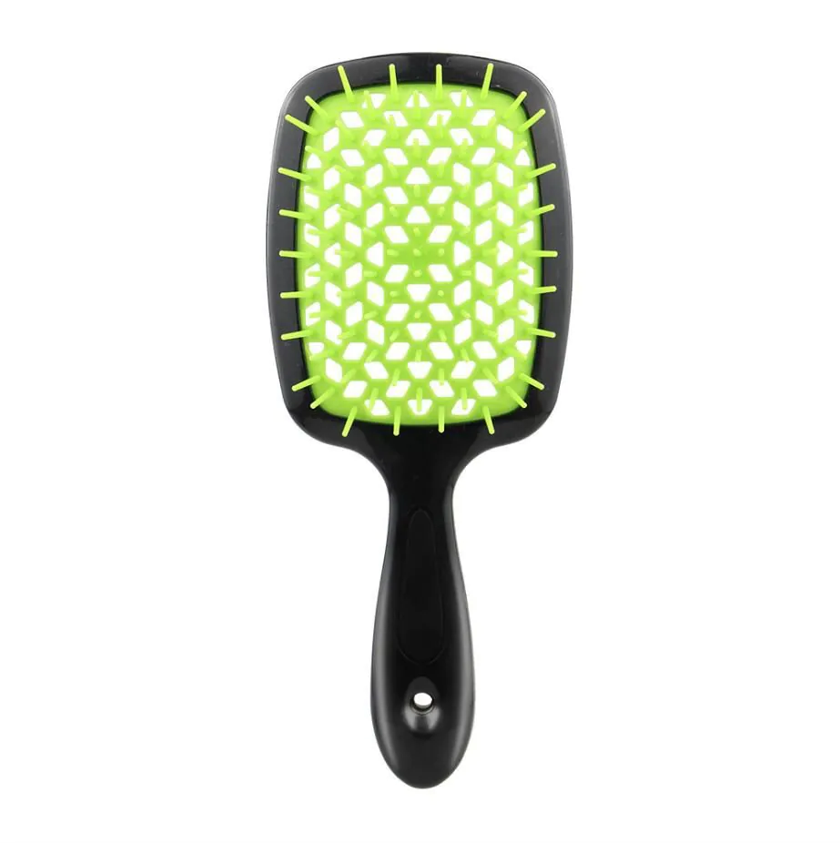 image-Soft Concubine Square Hollow Massage Comb - Black 