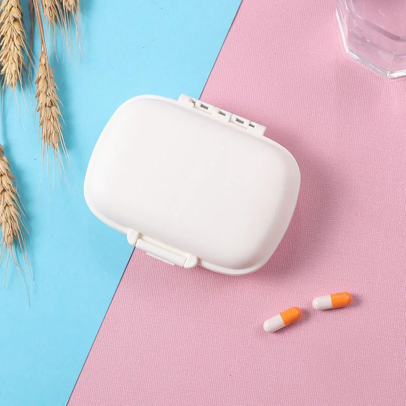 image-Portable 7-Day Pill Organizer - Double-Layer Sealed Storage