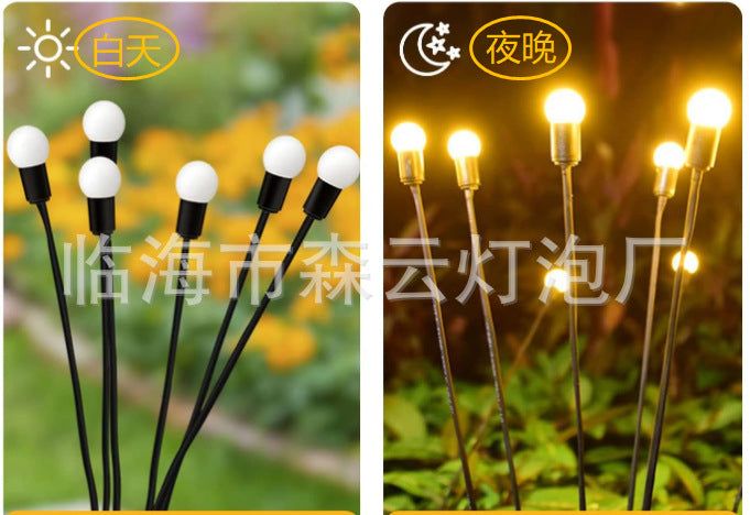 image-Solar Firefly String Lights - Colorful Outdoor Garden
