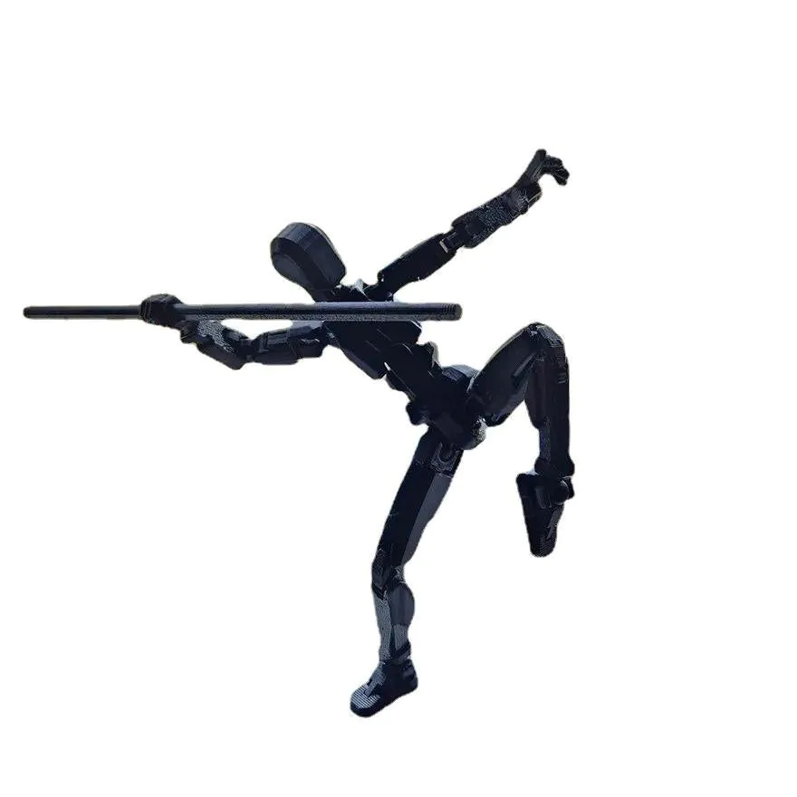 image-Dummy13 3rd Gen Articulated Action Figure - 3D Printed Plastic