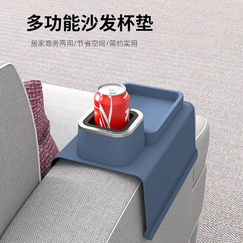 image-Silicone Sofa Cup Holder - Black Square