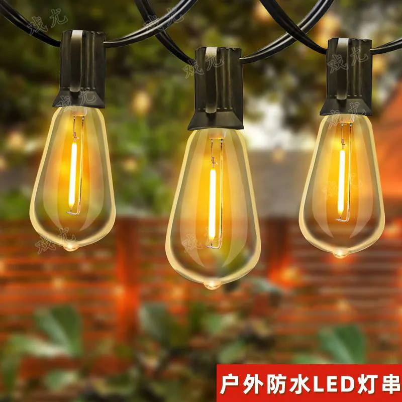 image-LED String Lights Outdoor 45.7m Warm White IP45