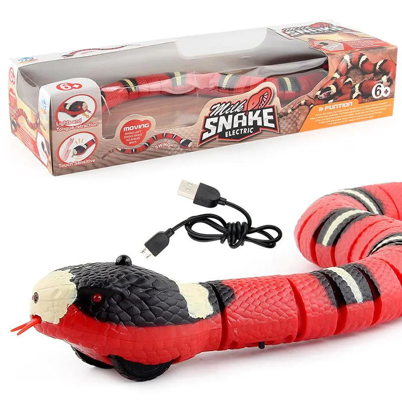 image-Remote Control Rattlesnake Toy - Silver
