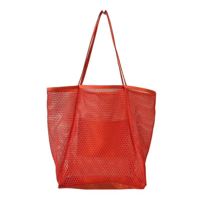 image-Mesh Beach Bag - Large Capacity Tote Women
