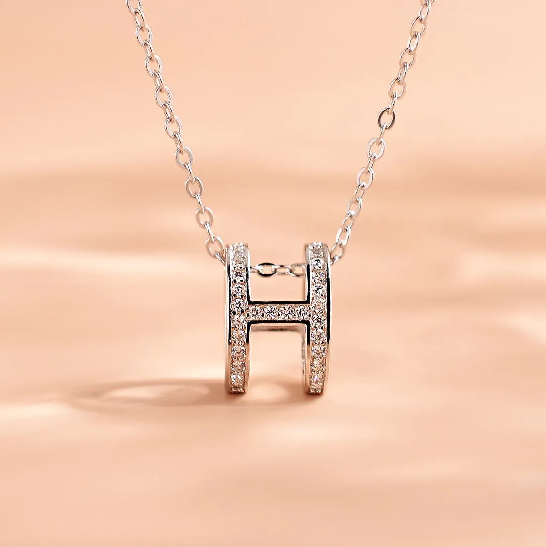 image-Titanium Steel Diamond Necklace - Women's Clavicle Chain 