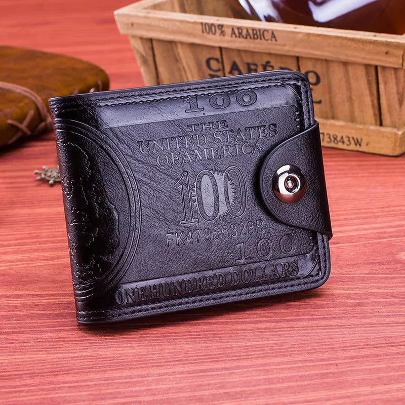 image-Wallet Men's Bifold Multi-Card Buckle