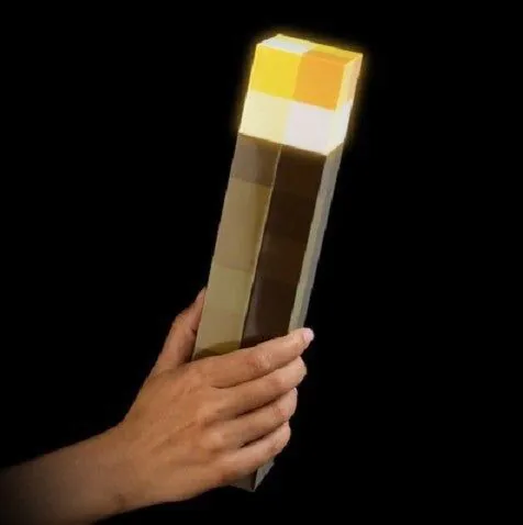 image-Minecraft Diamond Ore Lamp - Color Changing Night Light