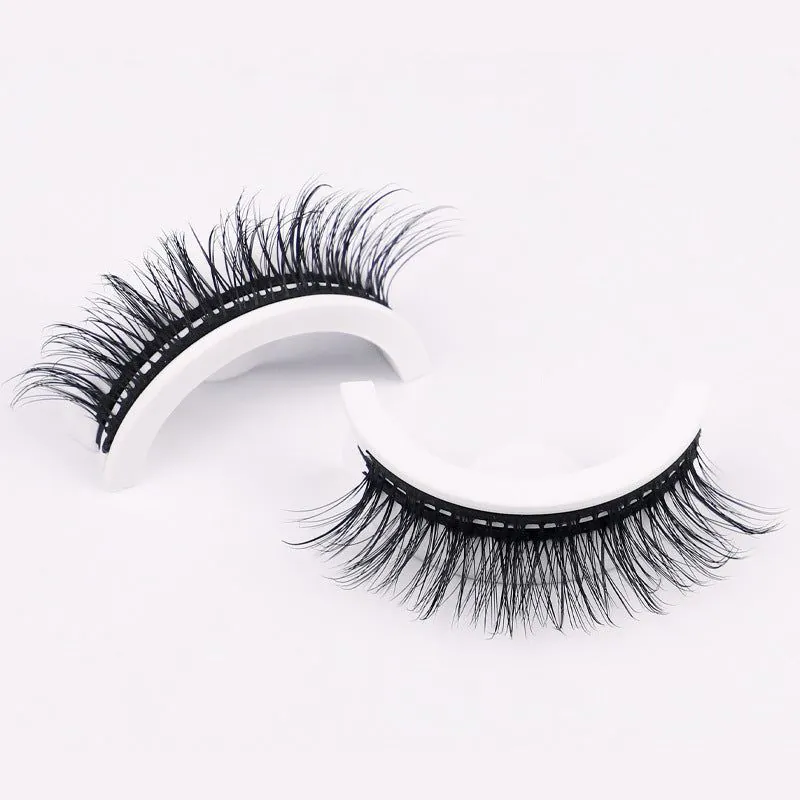 image-Self-Adhesive Eyelashes - 2 Pairs Natural 3D