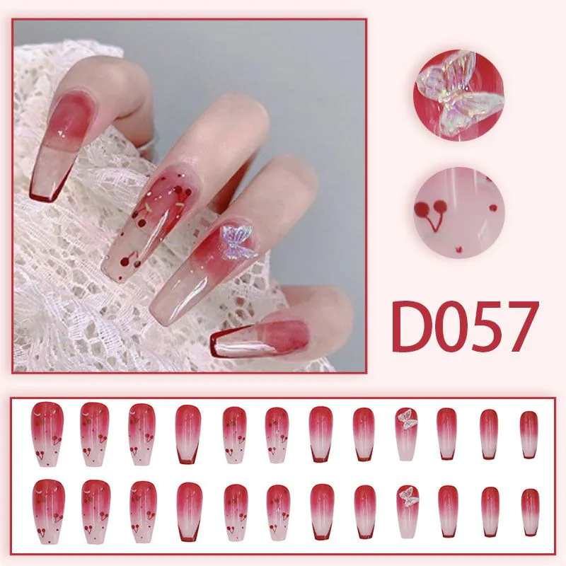 image-Fake Nails - Star Pattern Wearable Glue-On Nails