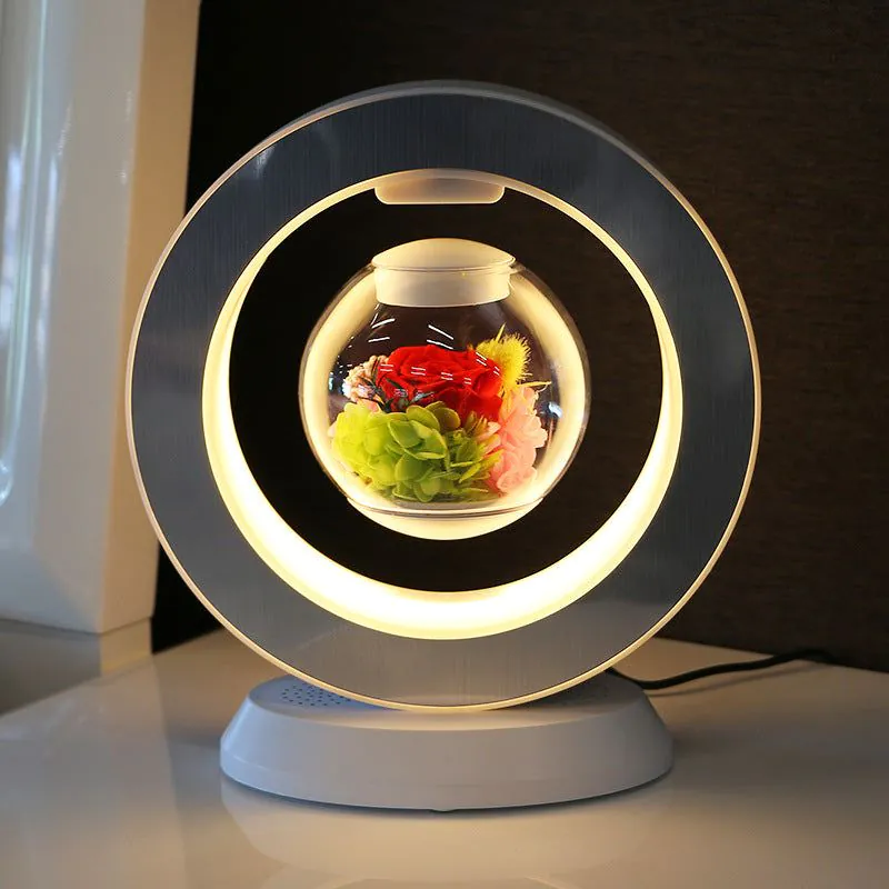 image-Rose Lovers Magnetic Levitation Flower - Blue