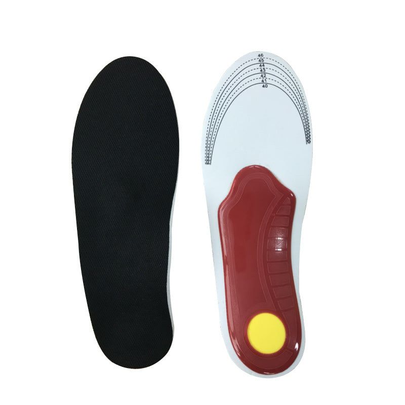 image-Arch Support Insoles - EVA Flat Foot Correction Black Red